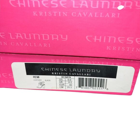 Chinese Laundry Womens Booties Remi Mirror Heeled Black Silver Party Size 9 - Picture 11 of 15